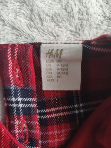 Vianočné šaty 80, h&m,80