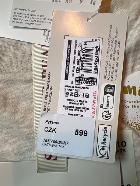 Pyžamo marks & spencer, marks & spencer,134