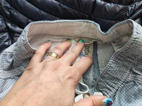 Kárované kraťasy, h&m,110