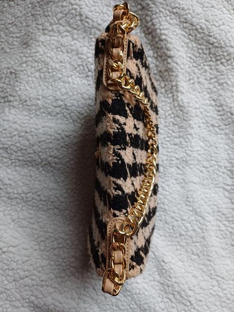 Nádherná tvídová crossbody kabelka, 