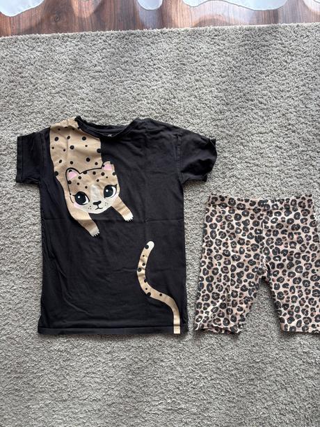 Tričko a kraťase, h&m,134