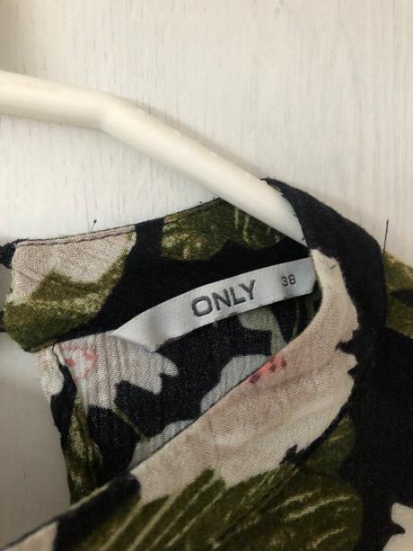 Čierne jarné šaty/ dlhé čierne šaty kvetinové, only,38