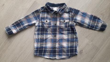Károvaná košeľa, h&m,80