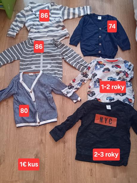 Predám zachovalé oblečenie pre deti od 2.m-6.r,