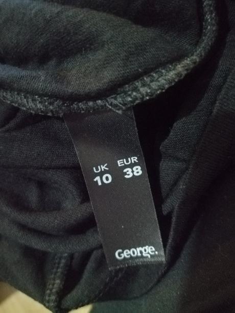Čierne tričkové šaty, george,38