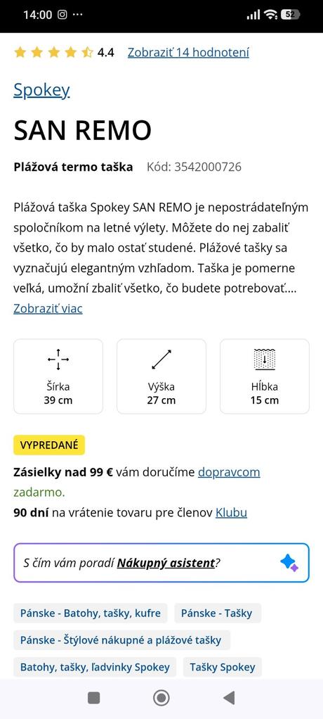 Termo plažova taška,