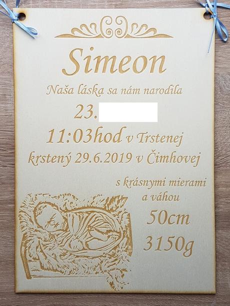 Pamätná tabuľka s údajmi a vašou fotkou a4, 