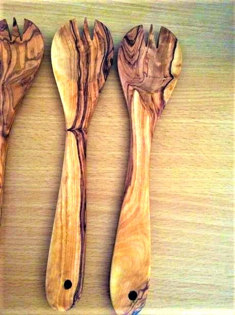 Varešky z olivového dreva / 2 ks,