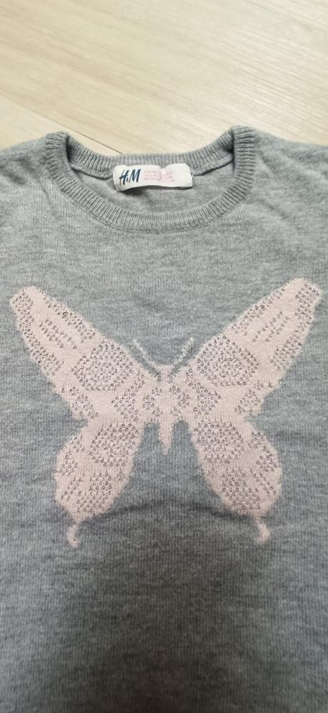 Svetrík s motýlikom h&m, h&m,98