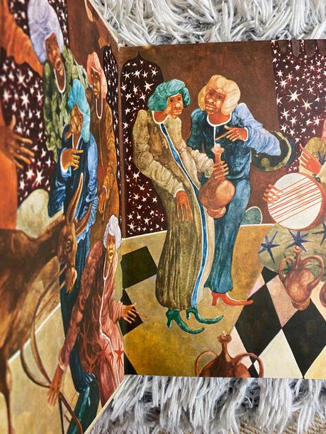 Stará retro kniha tri pravdy swahilské rozprávky,