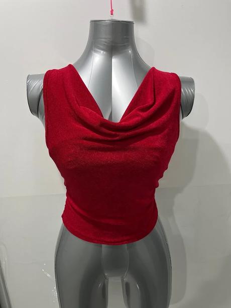 Top s vodopadovym vystrihom, m