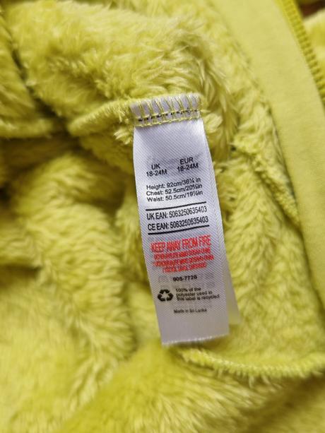 Huňatý overal grinch 92, 92