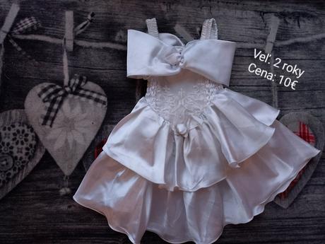 Svadobné šaty pre malú družičku, 98