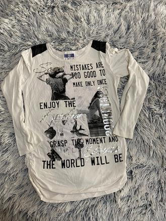 Dievčenský top s dlhým rukavom, 140