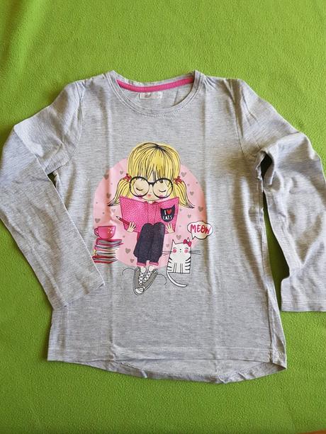 Tričká dievčenské - cena spolu za 3 ks, pepco,128