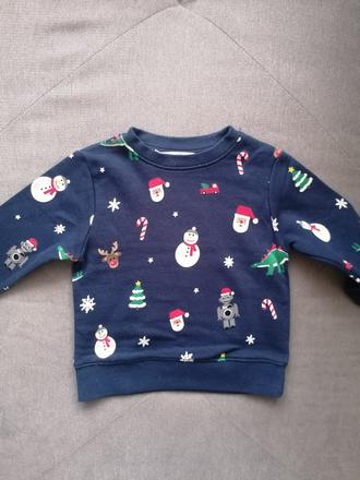 Mikina s vianočným motívom, h&m,92
