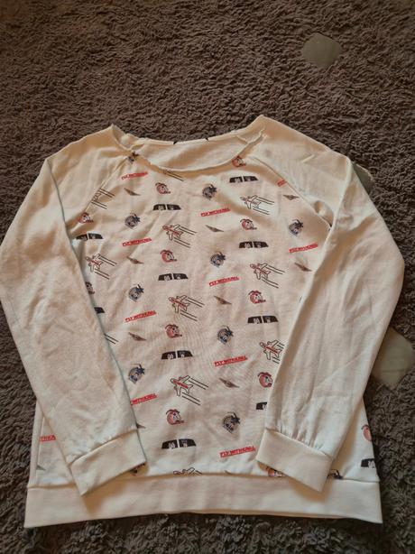 Biela karl lagerfeld mikina, m