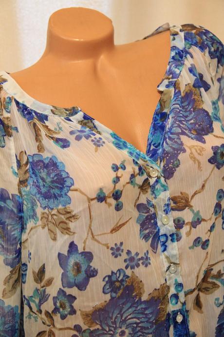 Ľahká blúzka s kvetmi, l, l