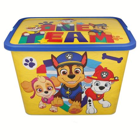 Plastový úložný box paw patrol 23l, 