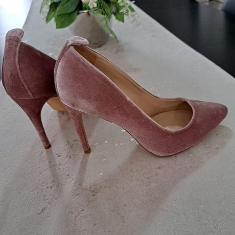Staroružové semišové lodičky, bershka,38