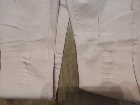 Ružové, roztrhané nohavice, veľkosť 42, 42