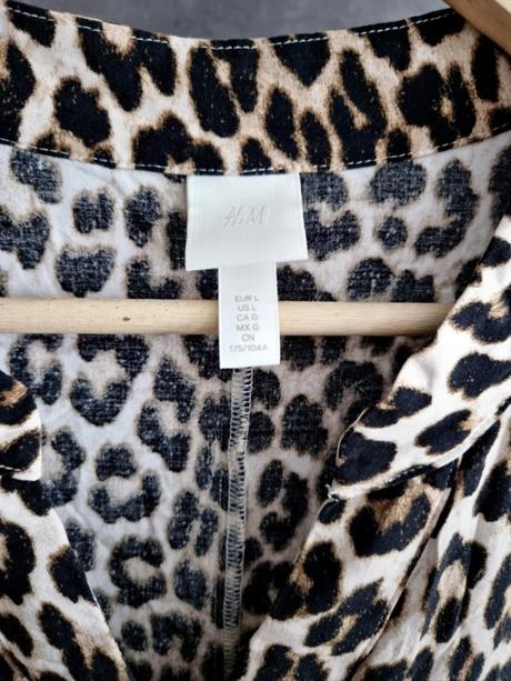 Leopard oversize šaty, h&m,l