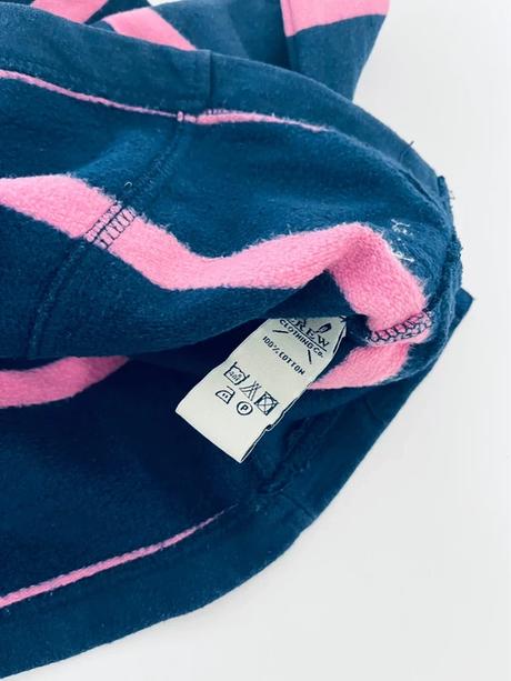 Dámska pásikavá mikina crew clothing na zips, l