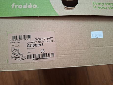 Froddo tex track wool barefoot, froddo,36