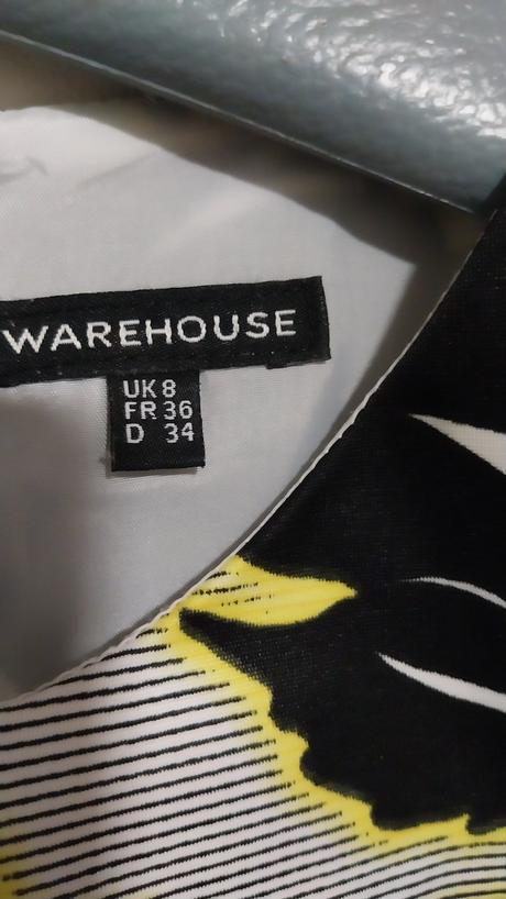 Šaty so skladanou sukňou, warehouse,xs