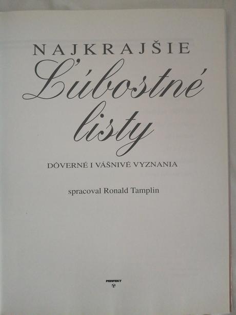 Kniha ľúbostné listy, 
