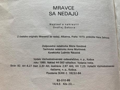 Mravce sa nedajú (1985), 