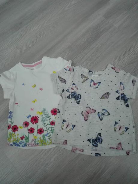 Dievčenské trička vel.74, h&m,74