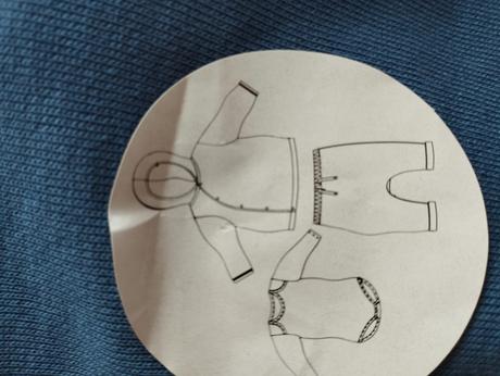 Súprava body svetrík tepláky, in extenso,80