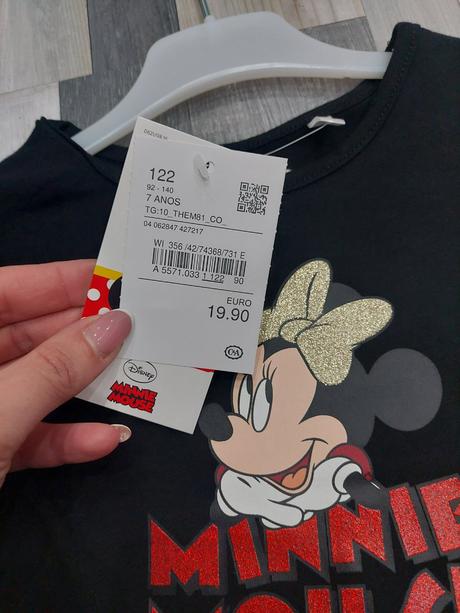 Dievč.šaty zn.c&a minnie mouse, c&a,98 / 104 / 110 / 122