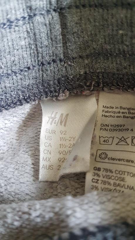 H&m teplaky, h&m,92