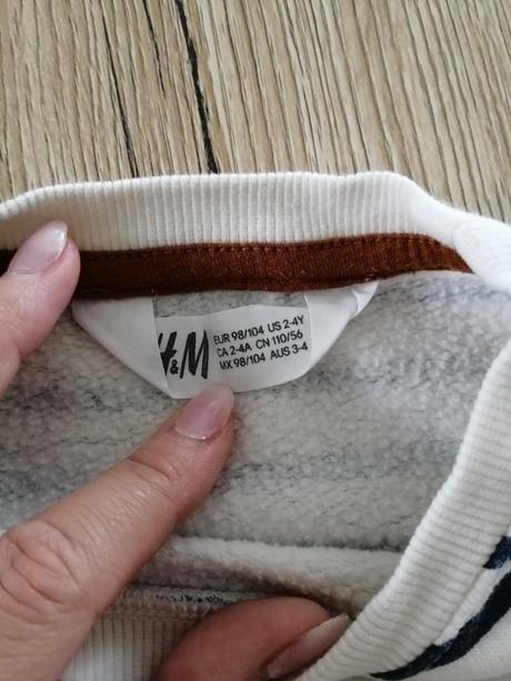 Zateplena mikina, h&m,98