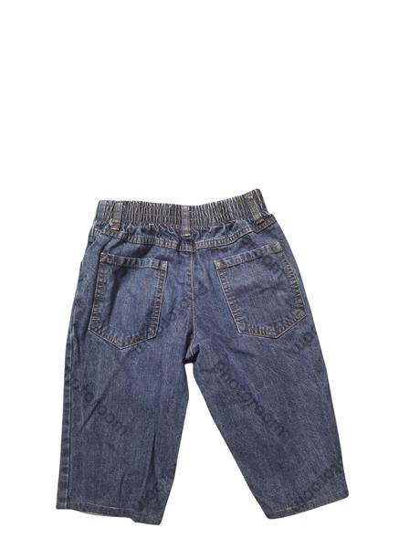 Dievčenské rifľové trištvrťáky s gumou v páse, 140