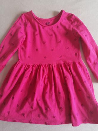 Bavlnene šaty s hviezdičkami, h&m,92
