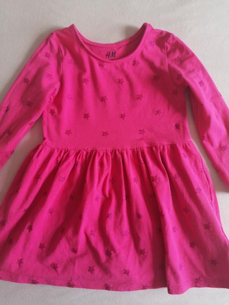 Bavlnene šaty s hviezdičkami, h&m,92