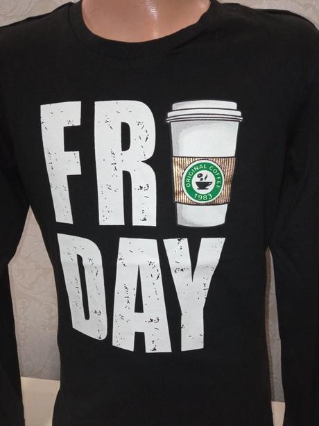 Chlapčenské čierne tričko dlhý rukáv friday,8 r., original marines,128