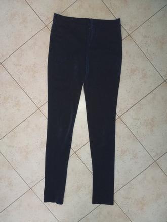 Tmavomodré trblietavé legíny, amisu,s