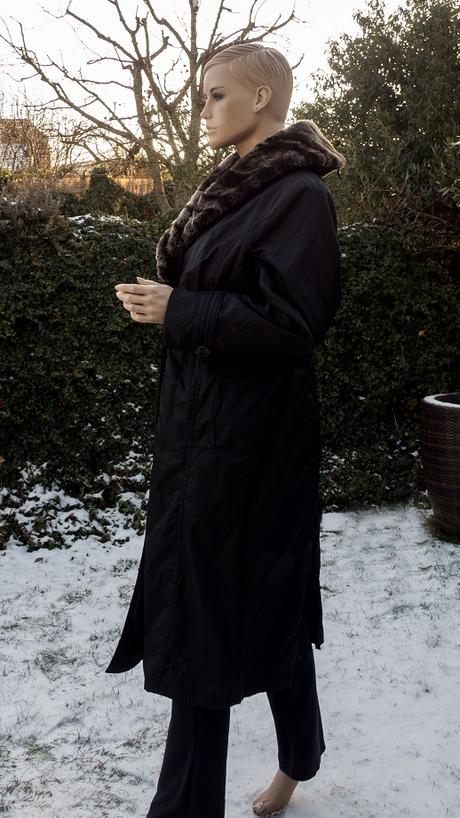 Nepremokavý a teplý zimný kabát, xl