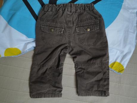 Dievč. zateplené nohavice- h&m-, h&m,80