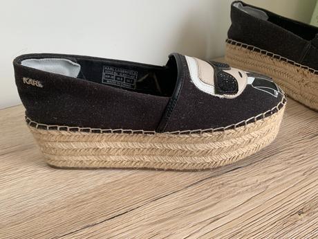 Espadrilky karl lagerfeld - kl80311 black lthr/tex, karl lagerfeld,38