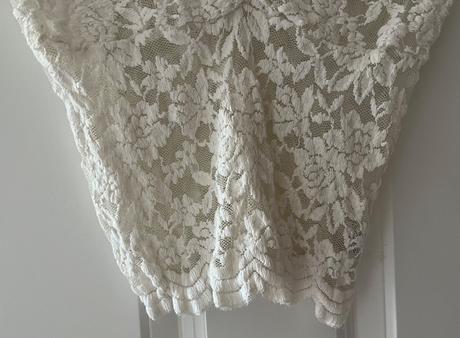 Bledý čipkovaný top zara, xs/s, zara,xs