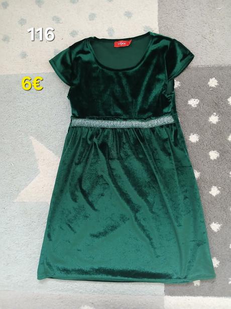 Vianocne zamatove saty 116, 116