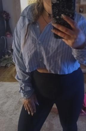 Crop kosela oversized, h&m,l
