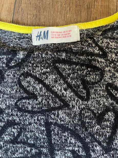Svetrík so srdiečkami pre slečnu, h&m,158