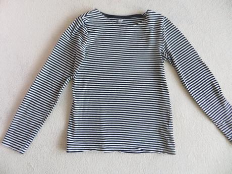Bielo-čierne tričko, h&m,122