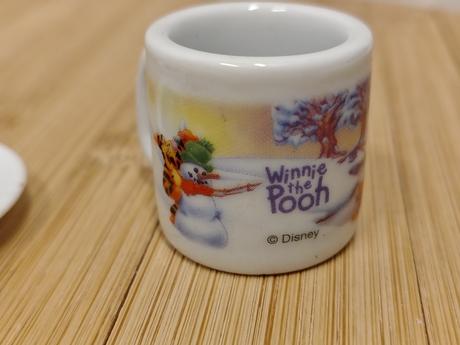 Zber mini porcelán pre bábiky macko pú 2 ks disney,